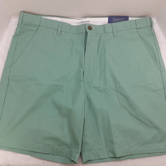 Croft & Barrow Shorts Easy Care Comfort Waist Mens 44 Flat Front Green NWT - Picture 2 of 9